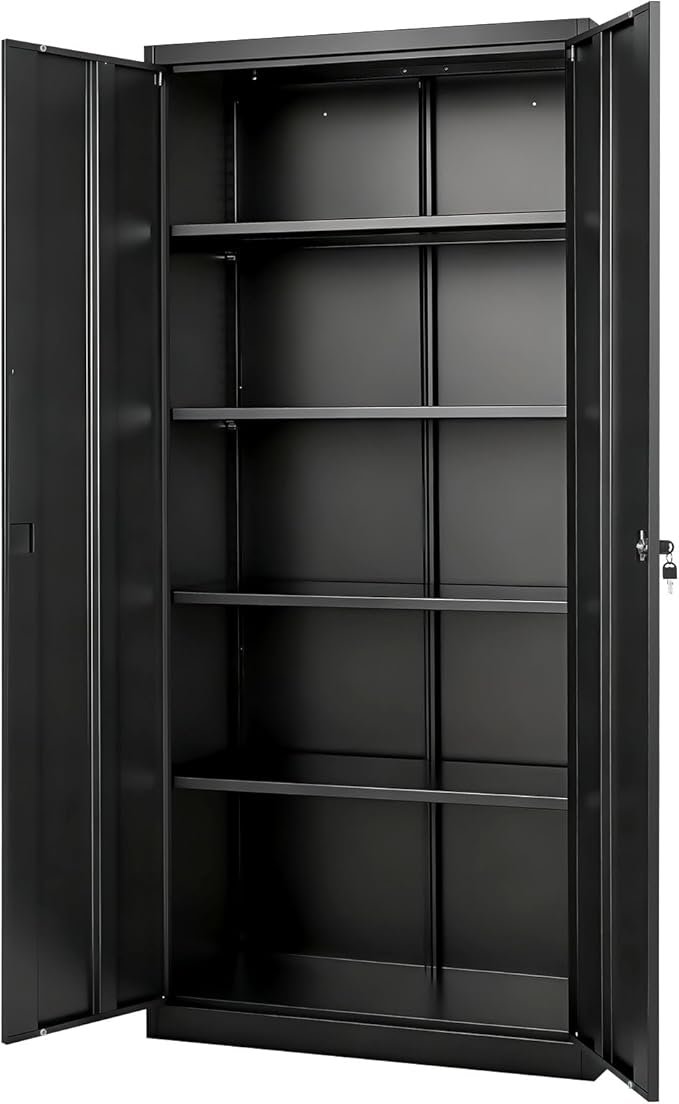 VEVOR Metal Storage Cabinet, Steel Garage Cabinet - Image 9