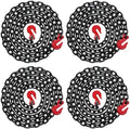 4PK - Falcon Cargo 1/2" X 20' Grade 80 Transport Binder Chain - 12,000 LBS WLL - Clevis Grab Hook, Tie-Down, Towing by Falcon+Cargo