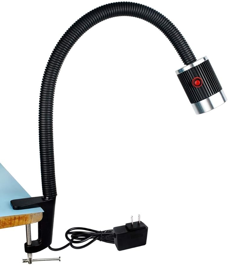 Gooseneck LED Light, Clamp Gooseneck Light 900 Lumen 120 Volt Fixed - Image 7
