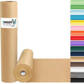 Vanhench Brown Wrapping Paper Roll, Craft Kraft Packing Paper 17.5"x 1200" by Vanhench