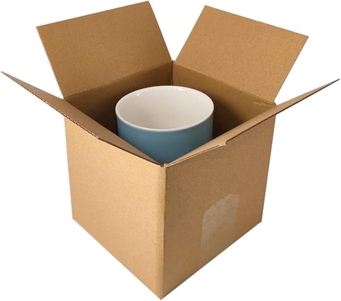 40 Pack 5x5x5 inch Corrugated Boxes Mailer- Corrugated Cardboard Mailer - Image 4