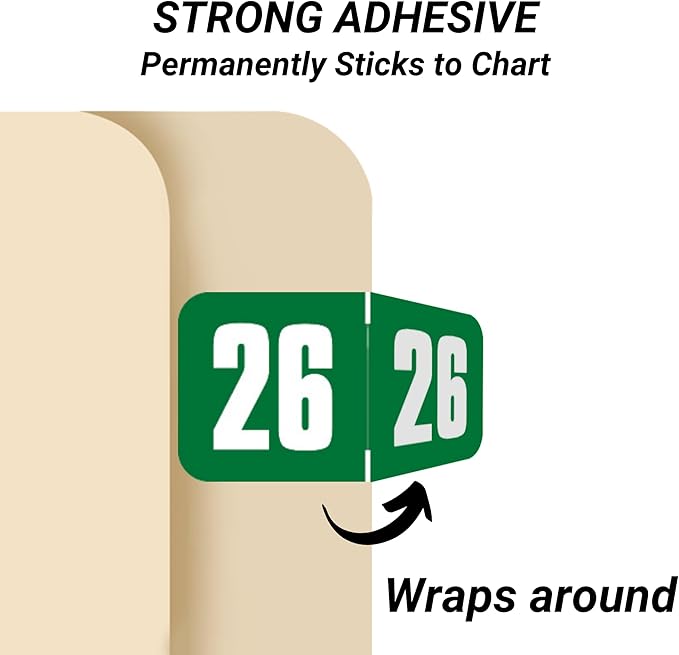 2026 Year Labels, Doctor Stuff 2026 Chart Stickers, Safeguard Style, USA Made - Image 2