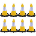 8 Pack 12 Inch Yellow Traffic Cones by OranclUS