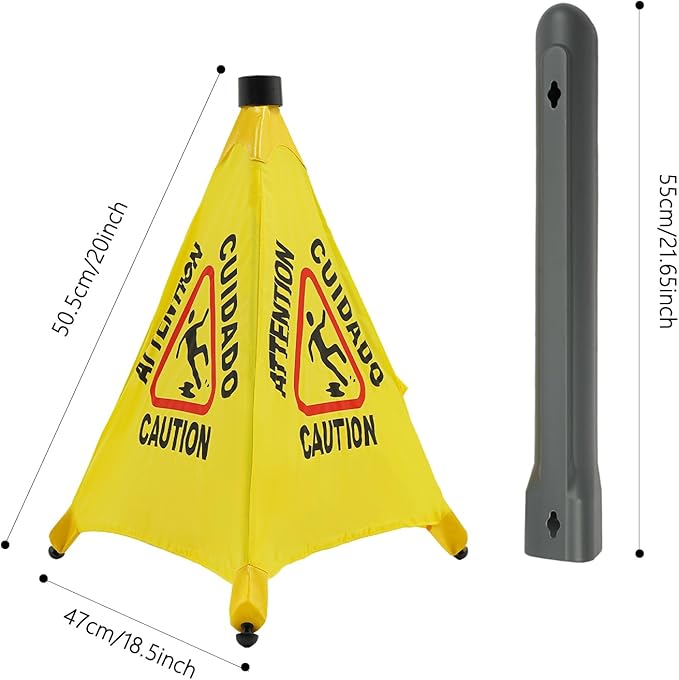 8 Pack Umbrella Wet Floor Signs - Image 3