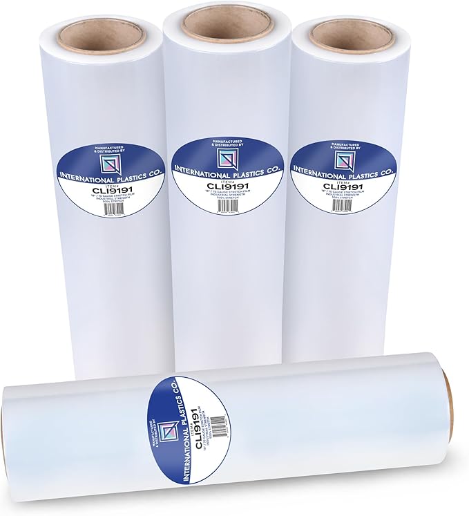 International Plastics Co. 18" 70 Gauge Plastic Stretch Film/Wrap 1500ft 500% - Image 2