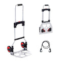 VEVOR Folding Hand Truck, 80 kg Load Capacity, Aluminum Portable Cart, by VEVOR