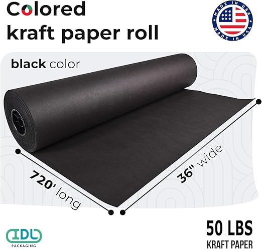 Black Kraft Paper Roll 36" x 8640" - Image 2