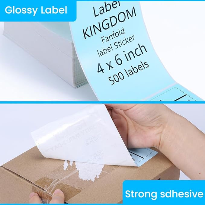 Label KINGDOM Thermal Label Printer Paper, Phomemo Direct Thermal Printer - Image 4
