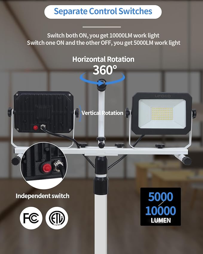 UFOND 10000 Lumen LED Work Light - Image 2