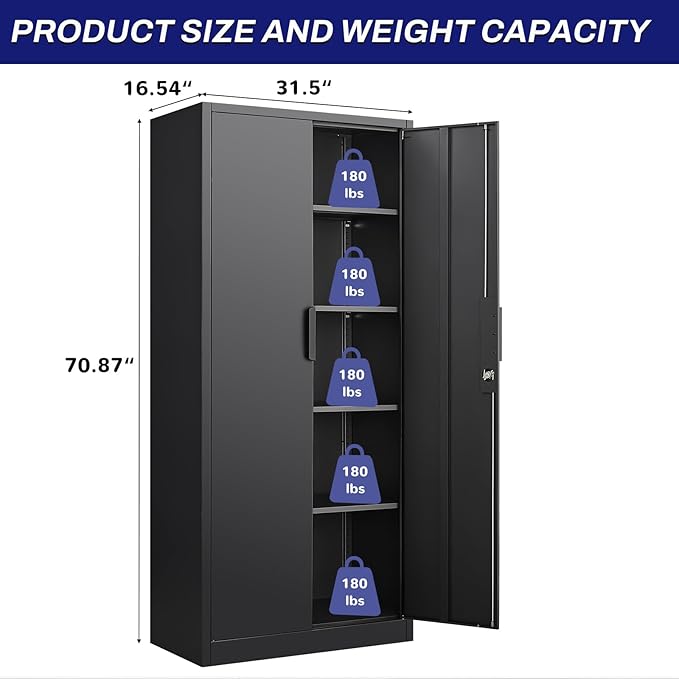 LUCYPAL Metal Storage Cabinet - Image 3