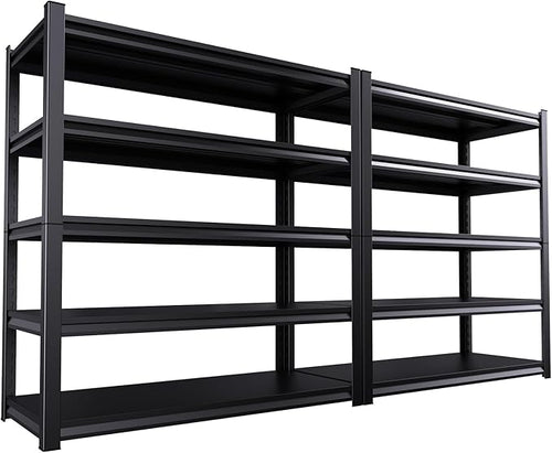 2 Pack Garage Shelving Heavy Duty Storage Shelves 3000LBS Adjustable Garage by AOJUFEO