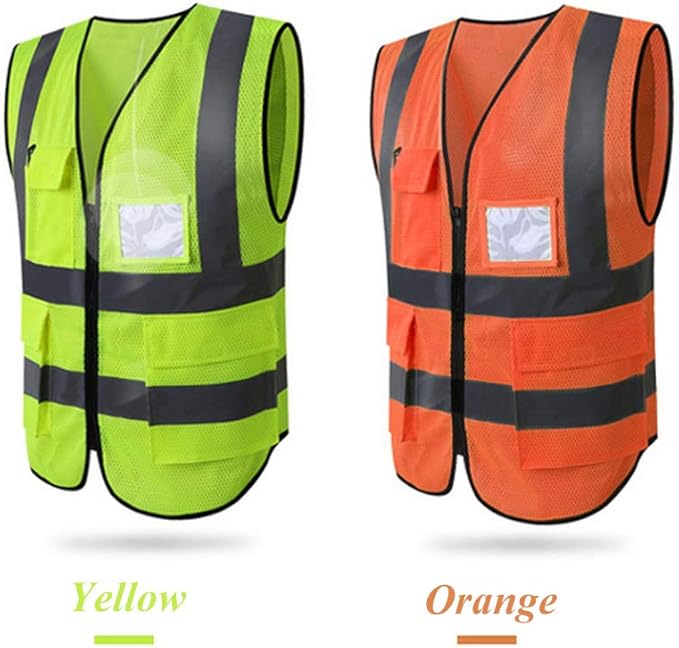 HYCOPROT High Visibility Mesh Safety Reflective Vest - Image 7