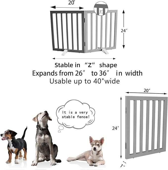 ZJSF Freestanding Indoor Dog Gate - Image 7