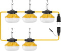 LEDIARY 50FT LED Construction String Lights, 50W 5000LM String Work Light by LEDIARY