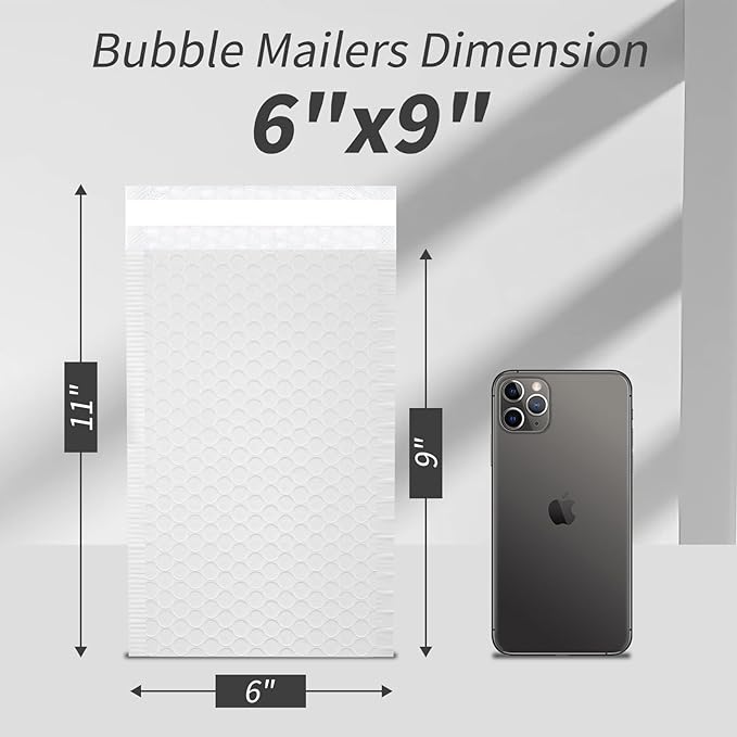 Bubble Mailers, 6x9 Waterproof Padded Envelopes - Image 2
