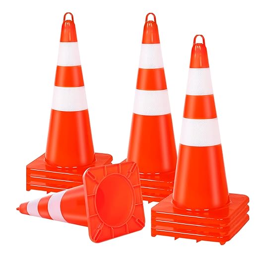 Traffic Safety Cone 28 Inches, by Unknown