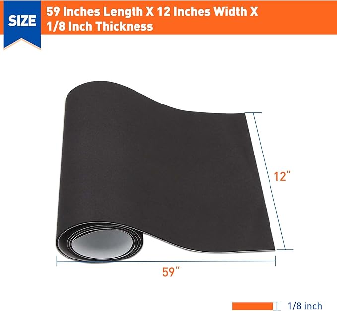 MAGZO Adhesive Foam Padding 1/8 Inch Thick x 12 Inch W x 59 Inch L, Closed Cell - Image 2