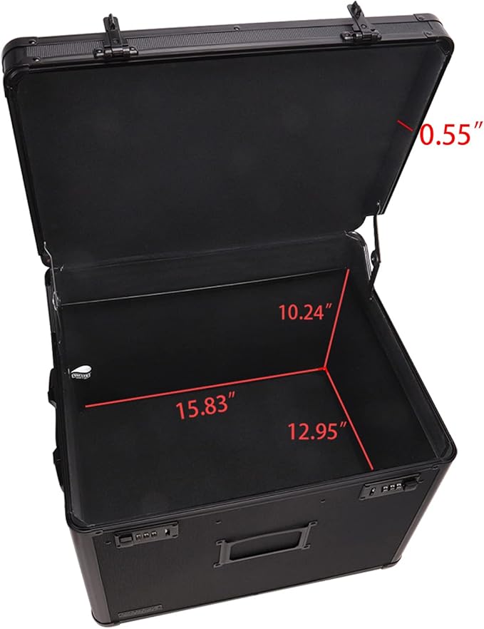 Vaultz Locking Mobile File Chest, Letter/Legal Files, 17.5" X 15.5" X 14.5" - Image 6
