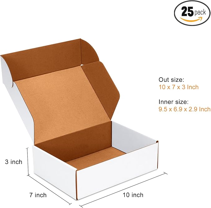10x7x3 inch Shipping Boxes Set of 25 - Image 3