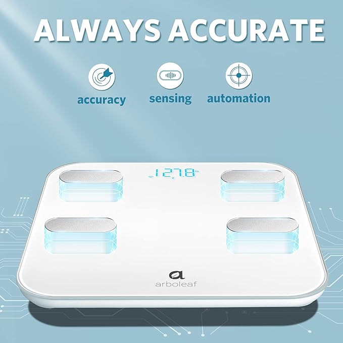 Arboleaf Smart Scale for Body Weight Bathroom Scale Digital Scale Body Weight - Image 4
