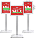 Sign Stand 8.5x11inch Pedestal Sign Holder Poster Stand 3Packs Adjustable Floor by VAIIGO