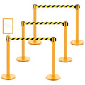 Therwen 6 Pack Heavy Duty Crowd Control Stanchions 9.8 ft Stainless Steel by Therwen