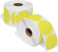 Spartan Industrial 2" Round Direct Thermal Yellow Labels | Perforated Custom by SpartanIndustrial