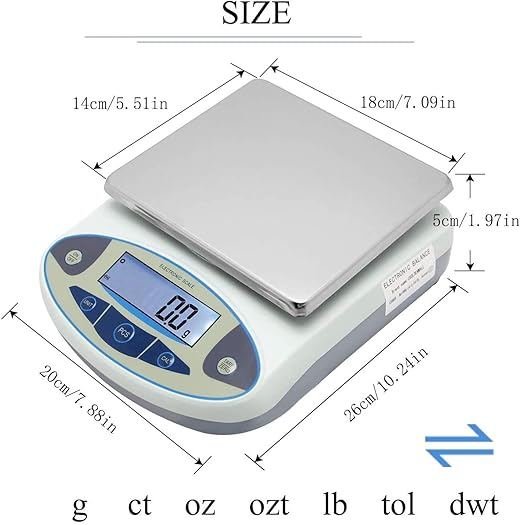 CGOLDENWALL Lab Scale 15kgx0.1g Digital Precision Scale Electronic Balance - Image 5