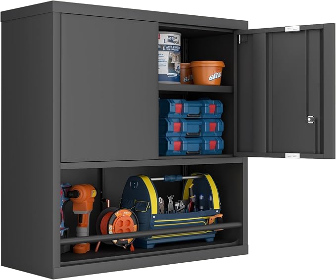 GREATMEET 31" H Metal Garage Storage Cabinets - Image 4