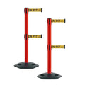 Montour Line MSR630D Set of 2 Retractable Belt Barrier Stanchion, Heavy-Duty by Montour+Line