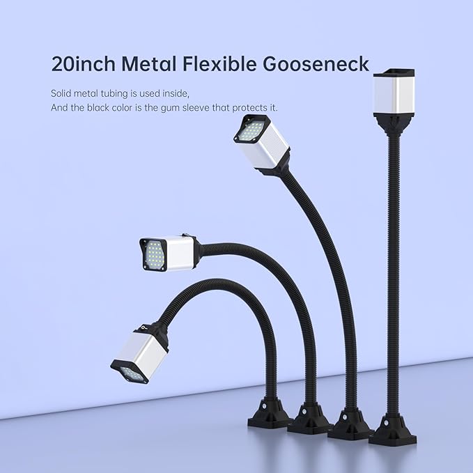 28LEDs Magnetic Light, 1320 Lumen 120v Flexible Gooseneck Work Light - Image 3
