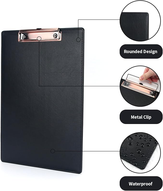 A4 Clipboard, 3 Pack PU Clipboards - Image 2