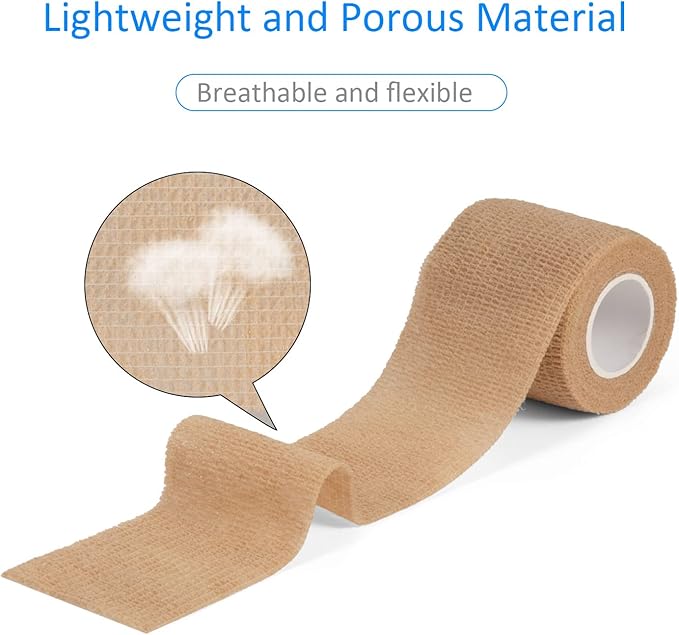 12Pcs 2'x 5 Yards Elastic Bandage Wrap Self Adherent Cohesive Wrap Bandages - Image 5