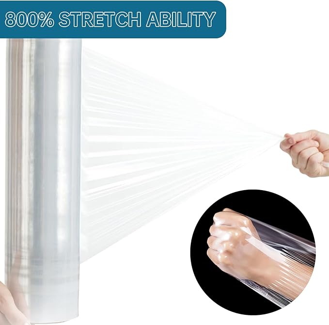 Stretch Film Shrink Wrap Roll 20" x 1500FT, Heavy Duty 80 Gauge Stretch Wrap - Image 4
