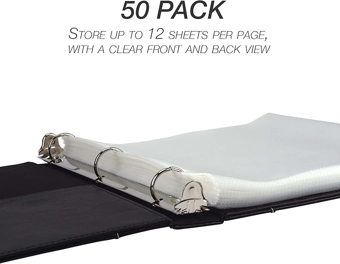 Samsill 50 Pack Sheet Protectors, 8.5x11 Inch Page Protectors - Image 9