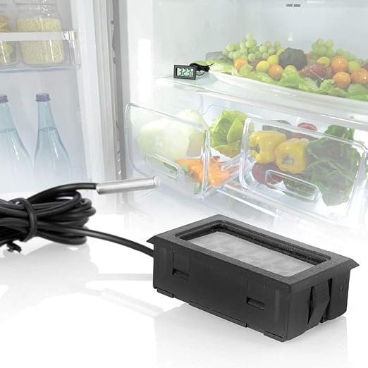 Black Digital LCD Thermometer Temperature Monitor - Image 4