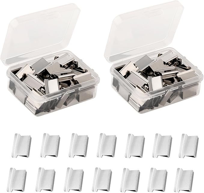 100PCS Binder Clips, Work with Clam Clip Dispensers, 40 Sheet Capacity by Lzzabo
