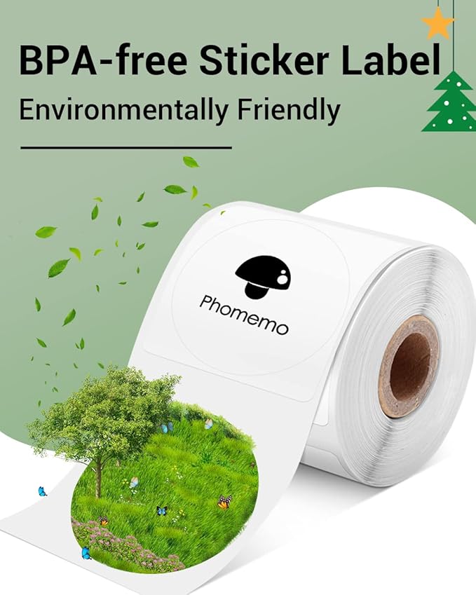 Phomemo Multi-Purpose Self-Adhesive Round Circle Label - Image 6