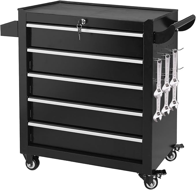 5-Drawer Tool Chest on Wheels, Rolling Metal Toolbox by QualityReassuringExquisite