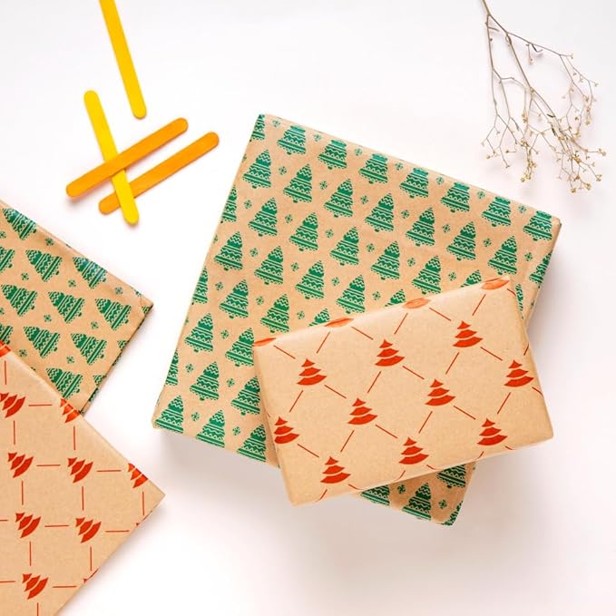 Purple Papers Eco Friendly Brown Gift Wraps - Image 5