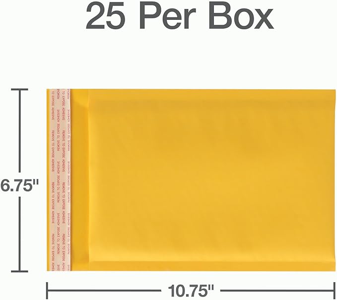 Quality Park Bubble Mailers, 6 x 9 Inch, Kraft Padded Envelopes, Durable Brown - Image 6