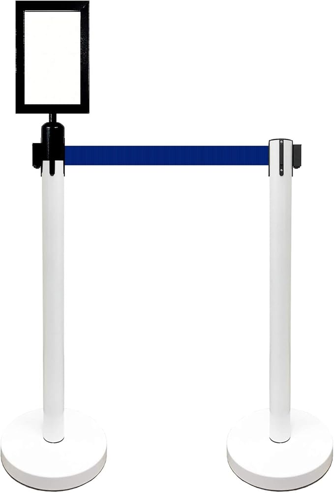 Retractable Stanchion, 6 SPECIALTY Posts + Signframe - Image 2
