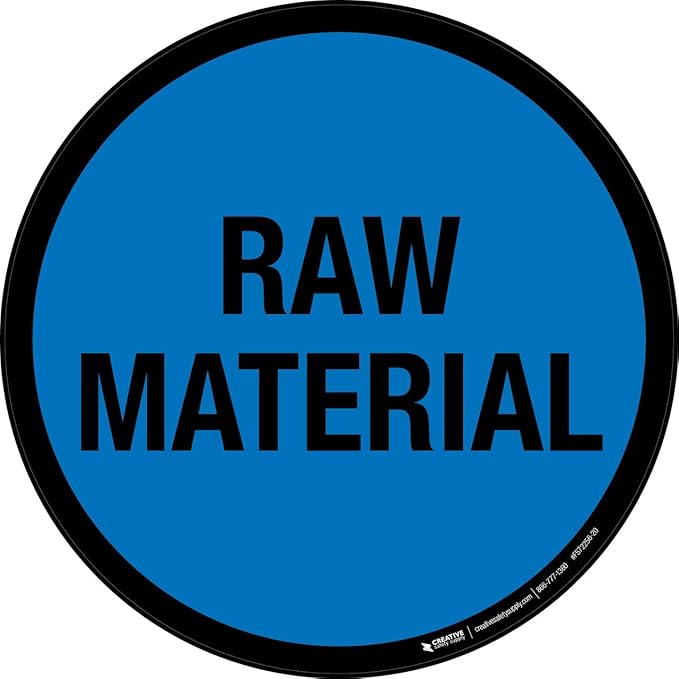 Raw Material - Floor Sign 18" x 18" - Permanent by CreativeSafetySupply