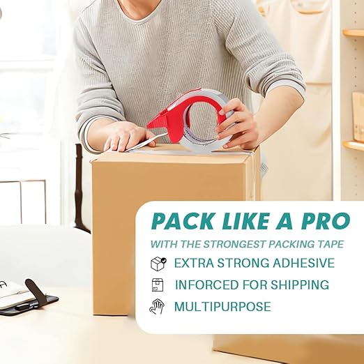 KAMOTA Packing Tape, 24 Rolls Heavy Duty Clear Packaging Tape - Image 5
