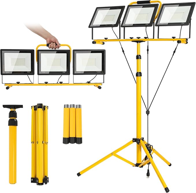 30000 Lumen Super Bright Portable Heavy Duty LED Work Light by DARKGLORY
