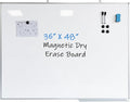 Dry Erase Board Magnetic Whiteboard 48"x 36" White Board Wall Mounted Aluminum by JYYPWB