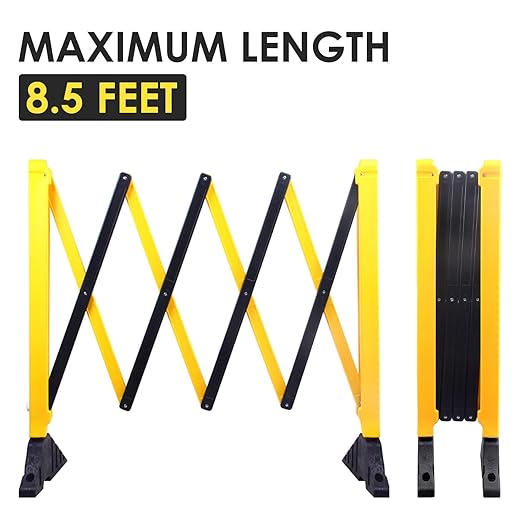 8.5' Ft Expandable Barriers, Flexible Crowd Control Barriers Guard - Image 2