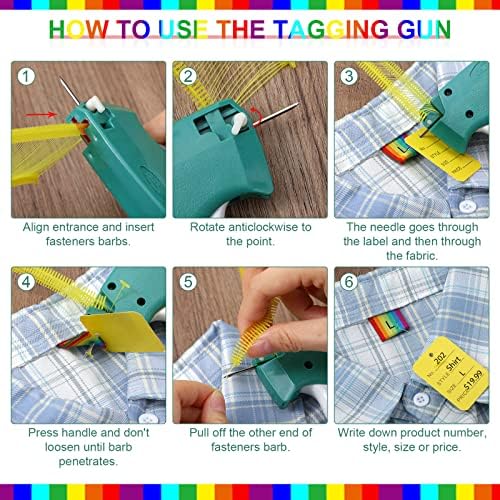 Chumia 3576 Pcs Chumia Stitch Gun for Clothes, Tagging Gun, Colorful - Image 3