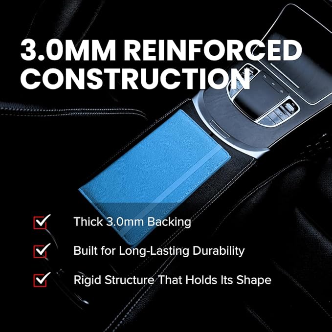 LINTRU Car Registration and Insurance Holder Trifold, Oversized Fit - Image 3