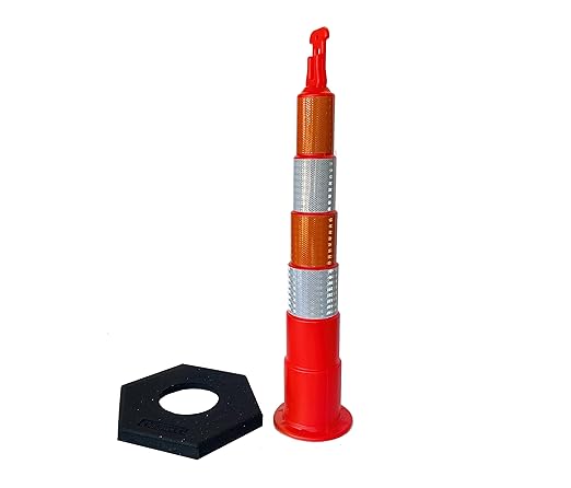 Eastern Metal 42" Stackable Ring TOP Traffic CHANNELIZER Cones W/16 lb Base - Image 3